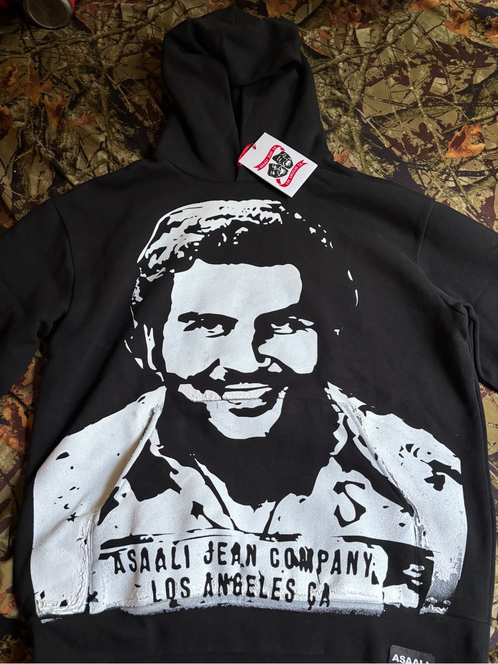 Assali Men’s Black hoodie - Size M